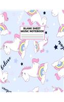 Blank Sheet Music Notebook