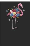 Flamingo With Flowers
