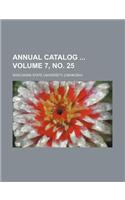 Annual Catalog Volume 7, No. 25