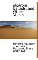 McAroni Ballads, and Other Verses