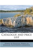 Catalogue and Price List