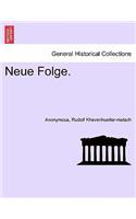 Neue Folge. I. Band.