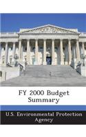Fy 2000 Budget Summary