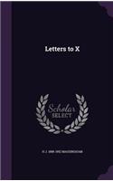 Letters to X