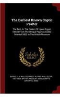Earliest Known Coptic Psalter