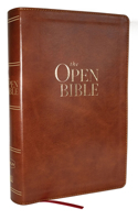 Open Bible: Read and Discover the Bible for Yourself (NKJV Brown Leathersoft, Red Letter, Comfort Print)