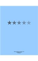 Cornell Notebook for Cornell Notes, 250 Numbered Pages, Blue Cover: For Taking Cornell Notes, Personal Index, 8.5"x11", Star Series, Pro Genius Edition