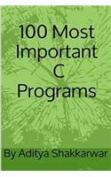 100 Most Important C Programs: (English)