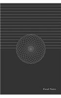 Focal Notes Toroidal Motif Notebook, Black (6x9)