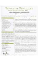 E-mail and Effective Communication