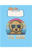 Cornell Notebook: Retro Vintage Goldendoodle The Dood Gift Dad Mom Kids Pretty Cornell Notes Notebook for Work Marble Size College Rule Lined for Student Journal 110 