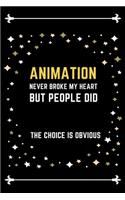 Animation Notebook Stars Cover: Funny Gifts Ideas for Men/Women on Birthday Retirement or Christmas - Humorous Lined Journal to Writing
