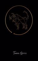 Taurus Journal: Zodiac Star Sign Journal: 6x9 College Ruled Line Paper 100 Pages Glossy Cover