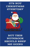 It's not Christmas everyday but this notebook should keep me going