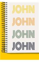 Name JOHN A beautiful personalized: Lined Notebook / Journal Gift, 120 Pages, 6 x 9 inches, NoteBook Gift For JOHN, Personal Diary, JOHN, Personalized Journal, Customized Journal, The 