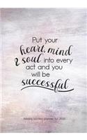 Weekly Success Planner for 2020