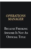 Operations Manager Because Freeking Awsome is not an official title: Writing careers journals and notebook. A way towards enhancement