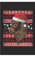 Ugly Christmas - Horse: Graph Paper Notebook / Journal (6" X 9" - 5 Squares per inch - 120 Pages) - Ugly Christmas Gift Idea