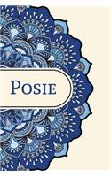 Mandala Notebook with Personalized Monogram Posie