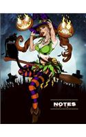 Notes: Sexy Witch Halloween Notebook