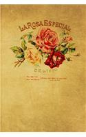 Vintage Cigar Label Journal: La Rosa Especial Design - 128 College Ruled Pages: 6 x 9 in Blank Lined Journal with Soft Matte Cover - Notebook, Diary, Composition Notebook