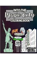 Into the Magic City Coloring Book Midnight Edition