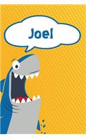 Joel: Personalized Shark Blood Sugar Diet Diary Journal Log Featuring 120 Pages 6x9