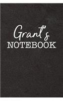 Grant's Notebook: Personalized Scrapbook for Men