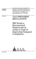 Tax preparer regulation