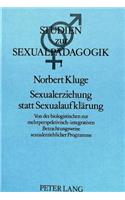 Sexualerziehung Statt Sexualaufklaerung