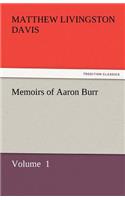 Memoirs of Aaron Burr