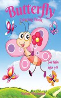 Butterfly Coloring Book for Kids age 3-8