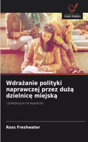Wdrażanie polityki naprawczej przez dużą dzielnicę miejską