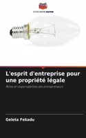 L'esprit d'entreprise pour une propriété légale