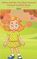 Claire and Her Very Best Custard Colored Confetti Dress