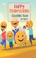 Happy Thanksgiving Coloring Book For Adults