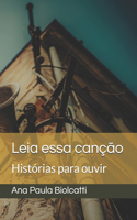 Leia essa canção: Histórias para ouvir