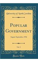 Popular Government, Vol. 3: August-September, 1936 (Classic Reprint)