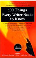 100 Things Every Writer Needs to Know