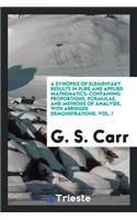 A Synopsis of Elementary Results in Pure and Applied Mathematics
