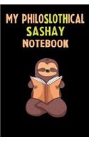 My Philoslothical Sashay Notebook: Self Discovery Journal With Questions From A Relaxed Sloth