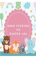 Baby Feeding And Diaper Log: 90 Day Feeding and Dirty Diaper Log, Baby's Daily Log Book