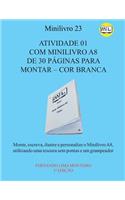 Atividade 01 Com Minilivro A8 de 30 Páginas Para Montar - Cor Branca