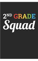 Back to School Notebook 'Second Grade Squad' - Back To School Gift for Her and Him - 2nd Grade Writing Journal