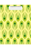 Composition Notebook Peacock Design Vol 3