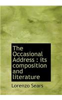 The Occasional Address: Its Composition and Literature