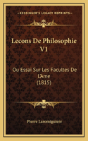 Lecons De Philosophie V1