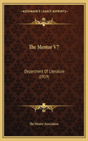 Mentor V7: Department Of Literature (1919)