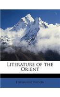 Literature of the Orient