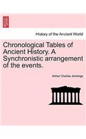 Chronological Tables of Ancient History. a Synchronistic Arrangement of the Events.